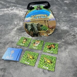 Noah's Ark Matching Game 20 Pairs Animal Cards 2006 Bible Quest Case USA NEW